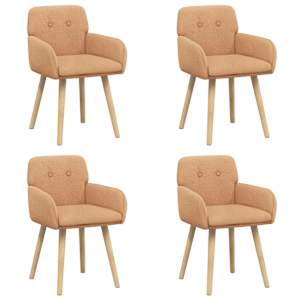 vidaXL S&ouml;&ouml;gitoa Toolid 4 tk Boucl&eacute; Beež 59 x 57 x 85 cm