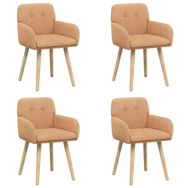vidaXL S&ouml;&ouml;gitoa Toolid 4 tk Boucl&eacute; Beež 59 x 57 x 85 cm