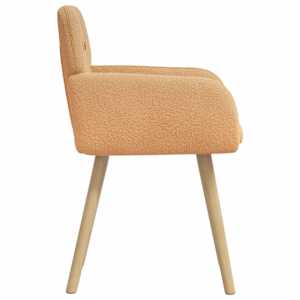 Jídelní židle 4 pcs Bouclé Béžová 59 x 57 x 85 cm - obrázek 4