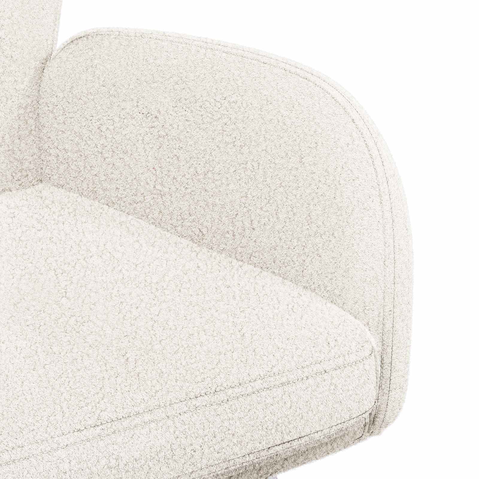 Jedilni stoli 6 pcs Bouclé Krem 59 x 56 x 86 cm - slika 6