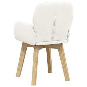 Jídelní židle 6 pcs Bouclé Krémová 59 x 57 x 85 cm - obrázek 5