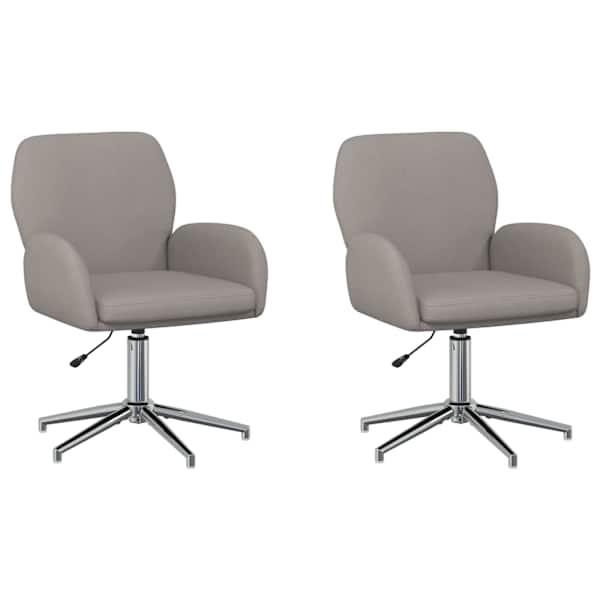 vidaXL P&ouml;&ouml;rlevad kirjutuslauatoole 2 tk kangas 54 x 58 x 90 cm
