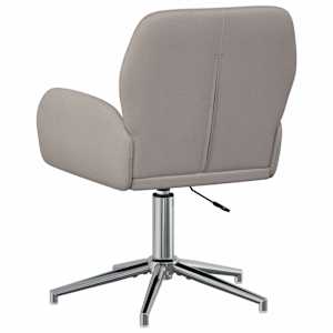 Otáčecí židle k psacímu stolu 2 ks 54 x 58 x 90 cm Taupe Textil - obrázek 5