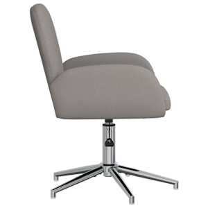 Otáčecí židle k psacímu stolu 2 ks 54 x 58 x 90 cm Taupe Textil - obrázek 4