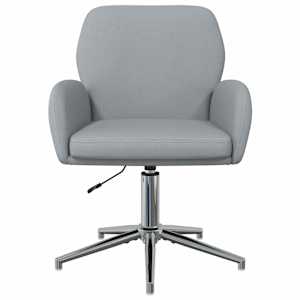 Otáčecí židle k psacímu stolu 4 ks 54 x 58 x 90 cm Světle šedá - obrázek 3