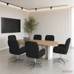 Otáčecí židle k psacímu stolu 6 ks 54 x 58 x 90 cm Černá Textil