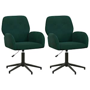 vidaXL P&ouml;&ouml;rlevad kirjutuslauatoole 2 tk 54 x 55 x 90 cm Tumeroheline
