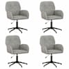 vidaXL P&ouml;&ouml;rlevad kirjutuslauatoole 4 tk 54 x 55 x 90 cm Helehall Samet