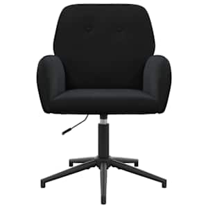 Otáčecí židle k psacímu stolu 4 ks 54 x 55 x 90 cm Černá Samet - obrázek 3