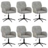 vidaXL P&ouml;&ouml;rlevad kirjutuslauatoole 6 tk 54 x 55 x 90 cm Helehall Samet