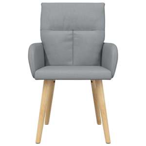 Jídelní židle 4 pcs Textil Světle šedá 60 x 56 x 96 cm - obrázek 3