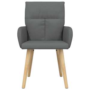 Jídelní židle 4 pcs Textil Tmavě šedá 60 x 56 x 96 cm - obrázek 3