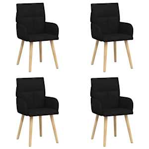 vidaXL S&ouml;&ouml;gitoa Toolid 4 tk kangas Must 60 x 56 x 96 cm