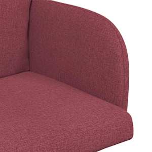 Jídelní židle 4 pcs Textil Víno Červené 60 x 56 x 96 cm - obrázek 6