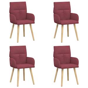 vidaXL S&ouml;&ouml;gitoa Toolid 4 tk kangas Veinpunane 60 x 56 x 96 cm