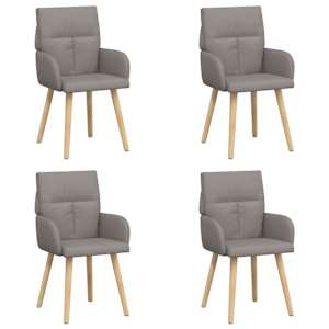 vidaXL S&ouml;&ouml;gitoa Toolid 4 tk kangas Pruunikashall 60 x 56 x 96 cm