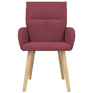 Jídelní židle 6 pcs Textil Víno Červené 60 x 56 x 96 cm - obrázek 3