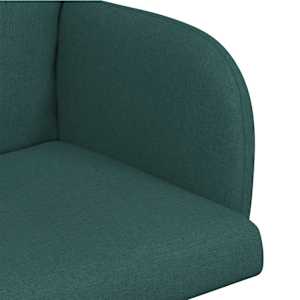Jídelní židle 6 pcs Textil Tmavě zelená 60 x 56 x 96 cm - obrázek 6