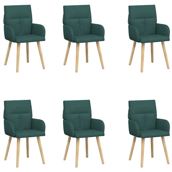 vidaXL S&ouml;&ouml;gitoa Toolid 6 tk kangas Tumeroheline 60 x 56 x 96 cm