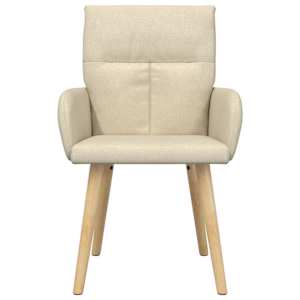 Jídelní židle 6 pcs Textil Krémová 60 x 56 x 96 cm - obrázek 3
