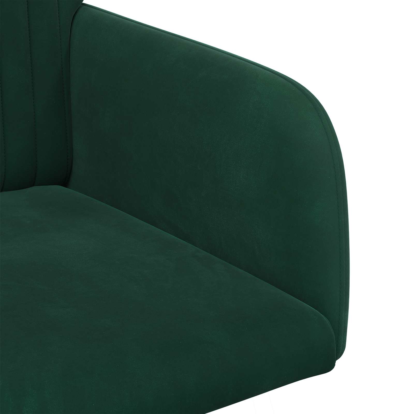 Jedilni stoli 4 pcs Žamet Temno zelena 55 x 50 x 84 cm - slika 6