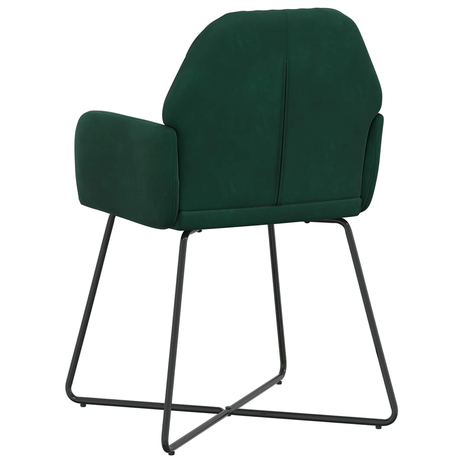 Jedilni stoli 4 pcs Žamet Temno zelena 55 x 50 x 84 cm - slika 5