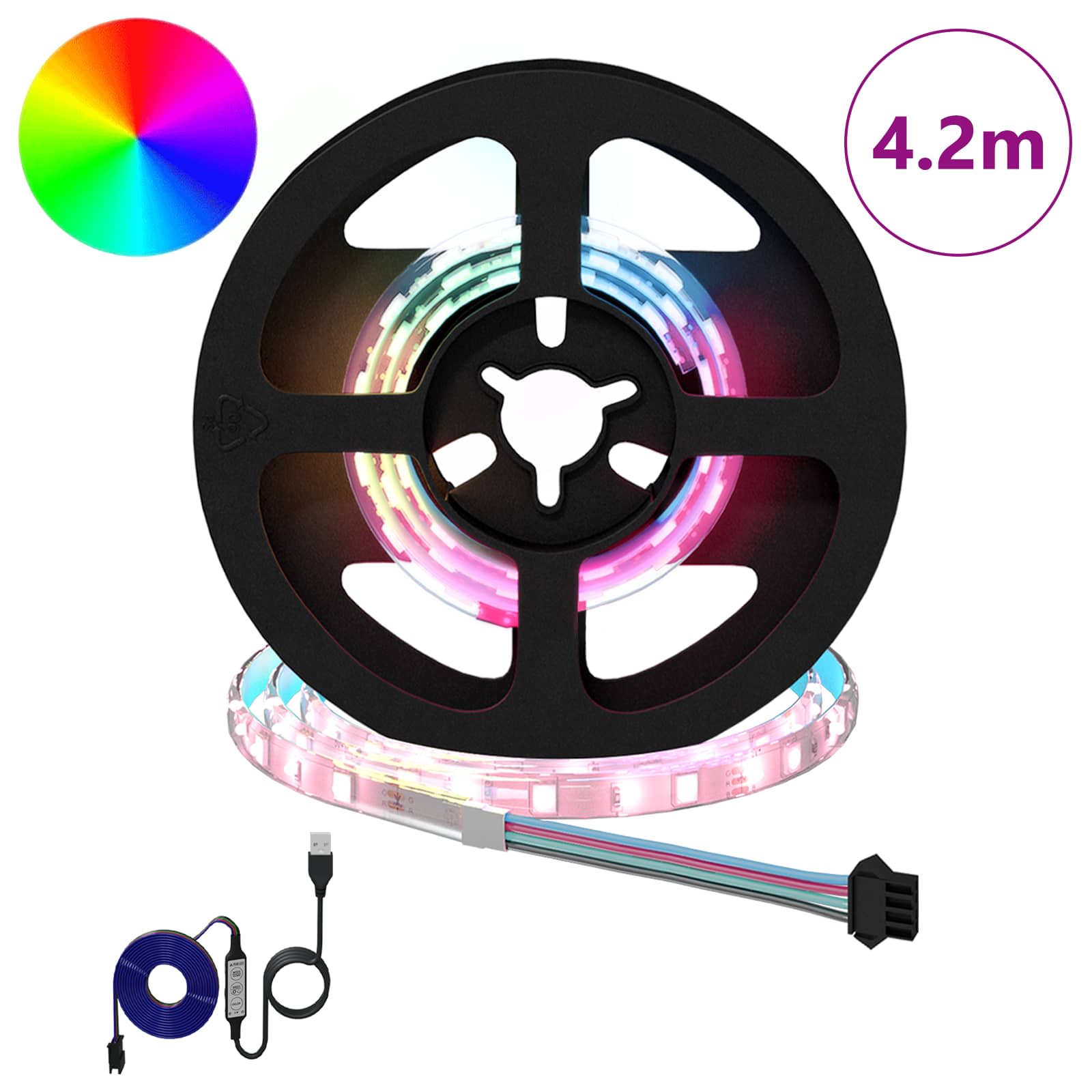 LED-strip 12 pcs Zwart en transparant 350 mm Koper en kunststof image 2