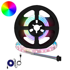 LED trak 2 pcs Črna in prozorna 400 mm Baker in plastika