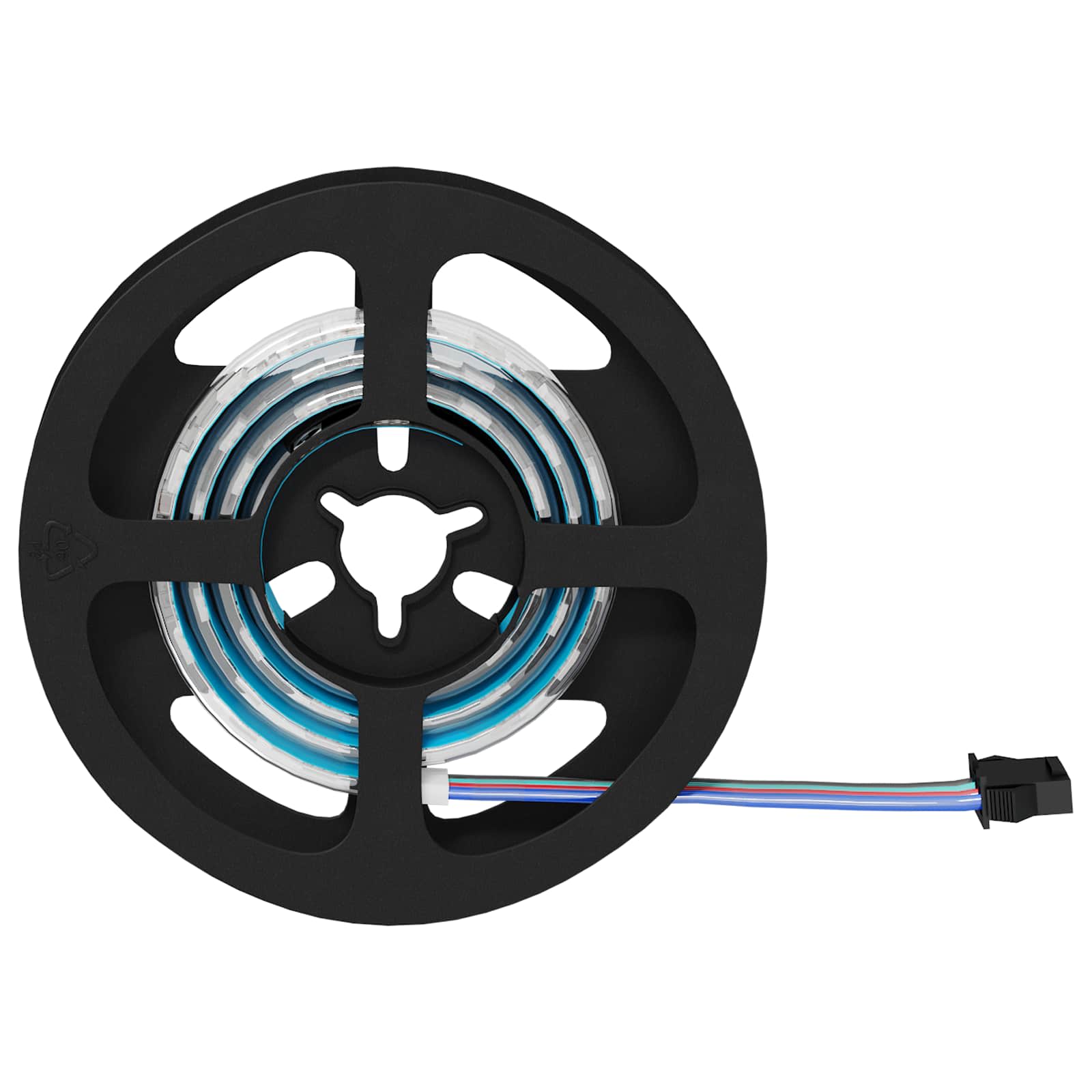 vidaXL LED-strip 24 pcs Zwart en transparant 55 x 0,8 x 0,3 cm