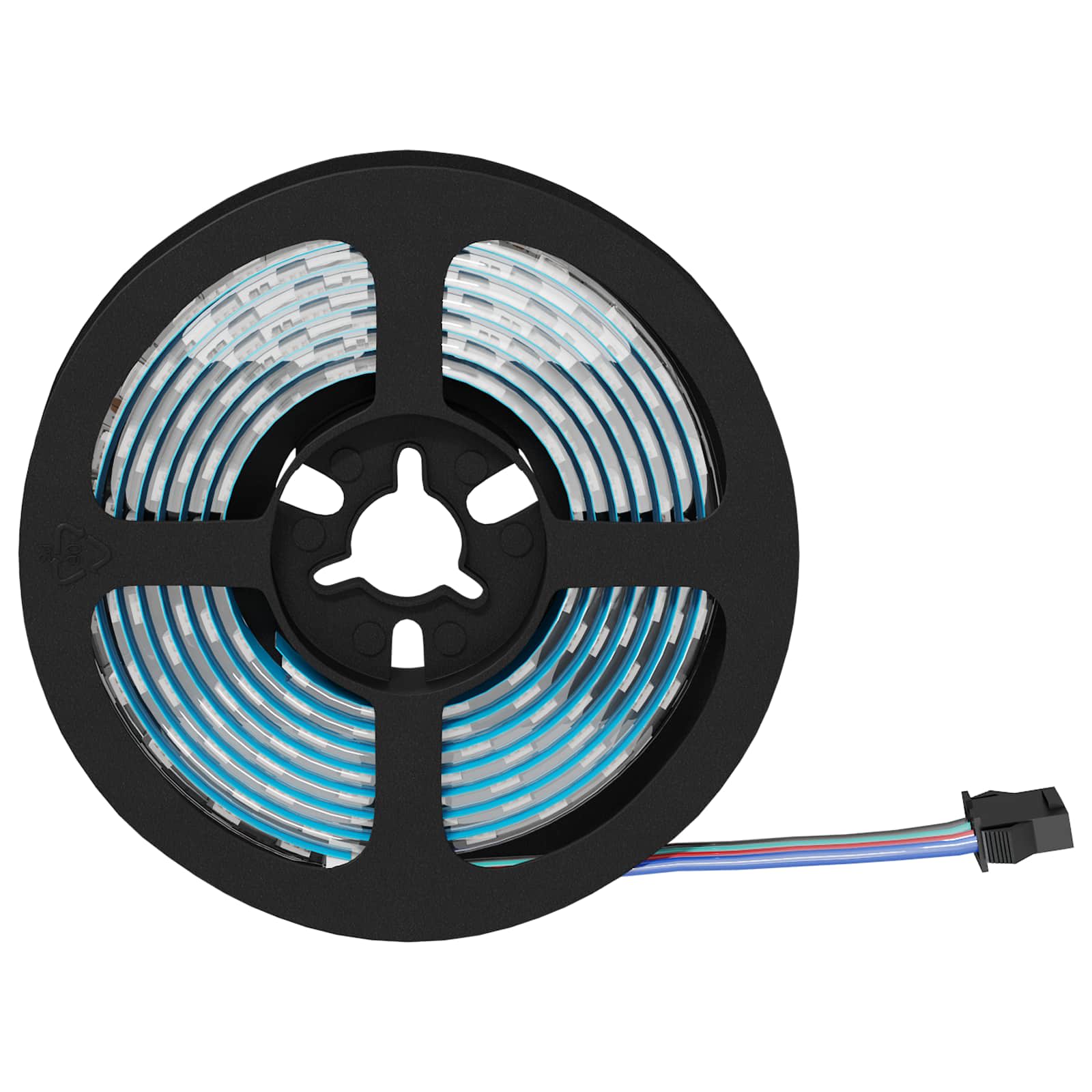 Bandă LED 4 pcs Negru și transparent 170 x 0,8 x 0,3 cm [2]