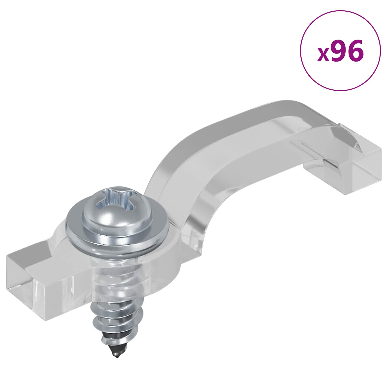 Bandă LED 4 pcs Negru și transparent 470 x 0,8 x 0,3 cm [2]