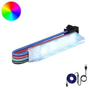 LED trak 12 pcs Črna in bela 1745 mm Baker in plastika