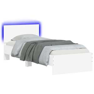 Postelový rám s LED Bílá 80 x 200 cm Kompozitní dřevo - obrázek 2