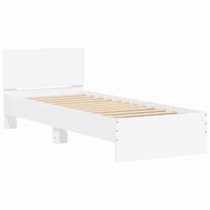 Postelový rám s LED Bílá 80 x 200 cm Kompozitní dřevo - obrázek 4