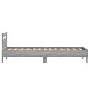 Postelový rám s LED Šedý Sonoma 80 x 200 cm Kompozitní dřevo - obrázek 6