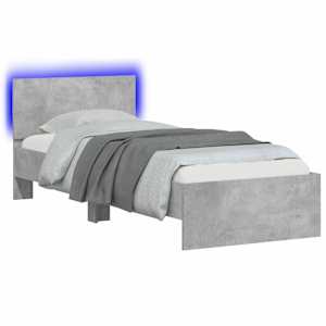 Postelový rám s LED Betonově šedá 80 x 200 cm Kompozitní dřevo - obrázek 2