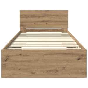 Postelový rám s LED Dub artisan 80 x 200 cm Kompozitní dřevo - obrázek 5