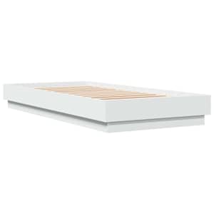 Postelový rám s LED Bílá 80 x 200 cm Kompozitní dřevo - obrázek 4