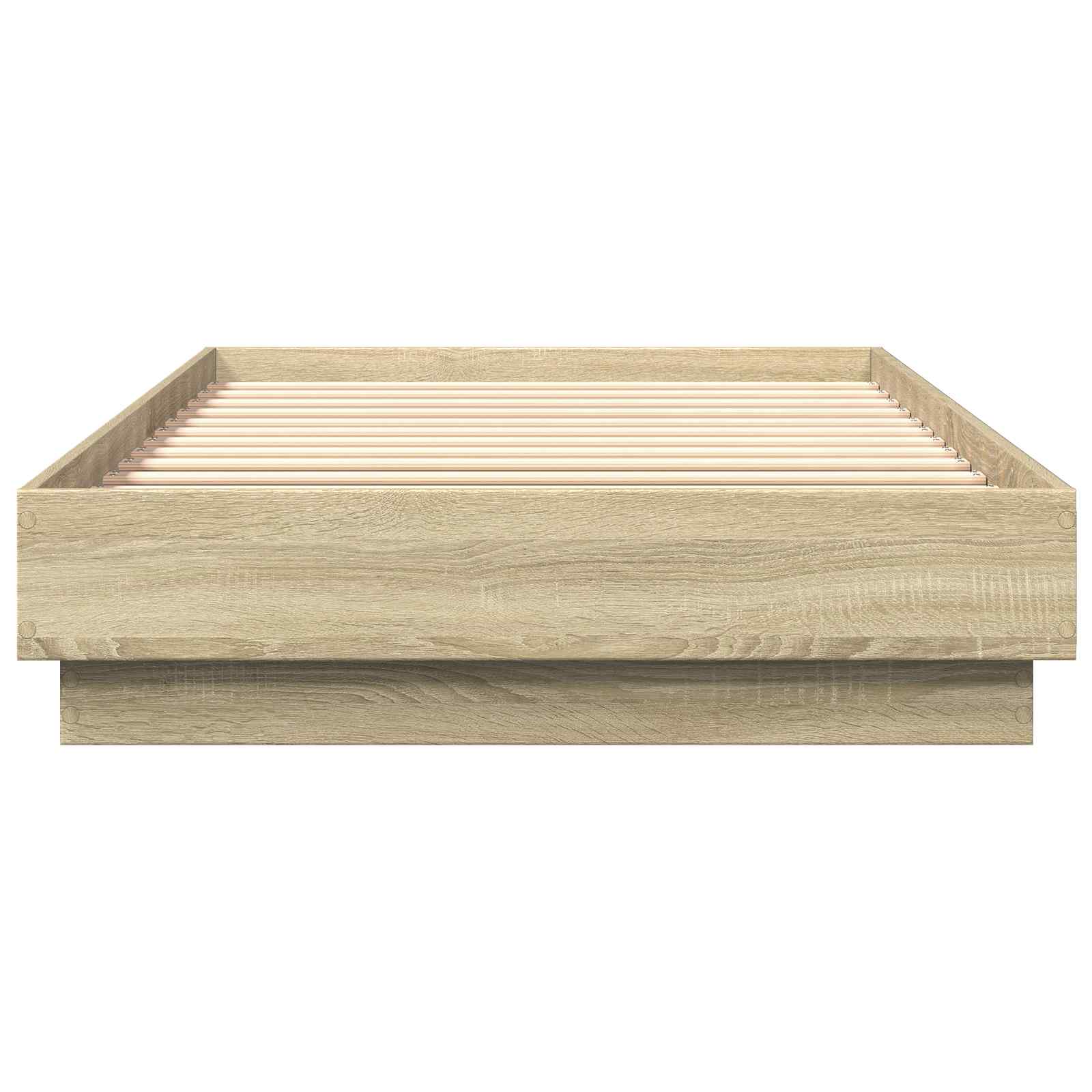 Posteljni okvir z LED Sonoma hrast 80 x 200 cm Inženirski les - slika 5