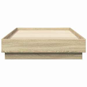 Postelový rám s LED Dub sonoma 80 x 200 cm Kompozitní dřevo - obrázek 5