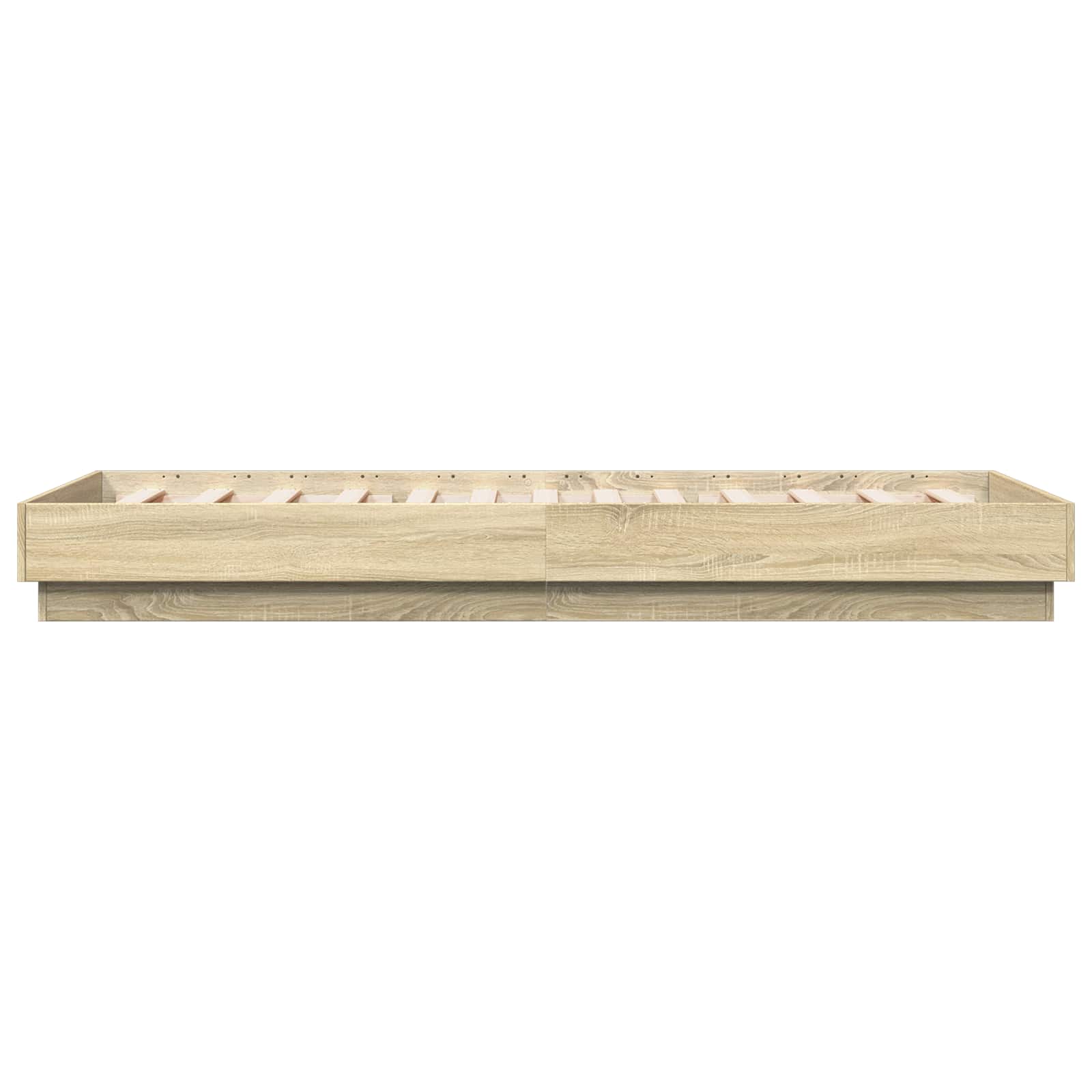 Posteljni okvir z LED Sonoma hrast 80 x 200 cm Inženirski les - slika 6