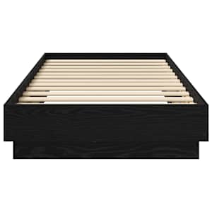 Postelový rám s LED Černý dub 80 x 200 cm Kompozitní dřevo - obrázek 3