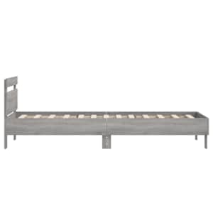 Rám postele s čelem Šedý Sonoma 80 x 200 cm Kompozitní dřevo - obrázek 5