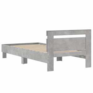 Rám postele s čelem Betonově šedá 80 x 200 cm Kompozitní dřevo - obrázek 6
