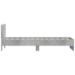 Rám postele s čelem Betonově šedá 80 x 200 cm Dřevěný materiál - obrázek 5