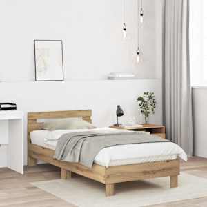 Okvir postelje z naslonjalom Artisan hrast 80 x 200 cm
