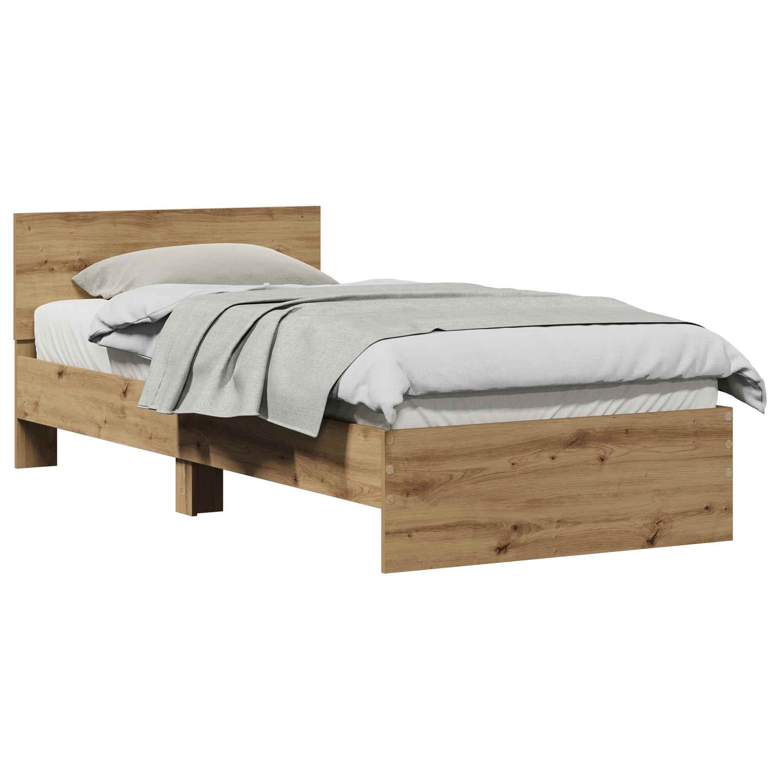 Okvir postelje z naslonjalom Artisan hrast 80 x 200 cm - slika 2