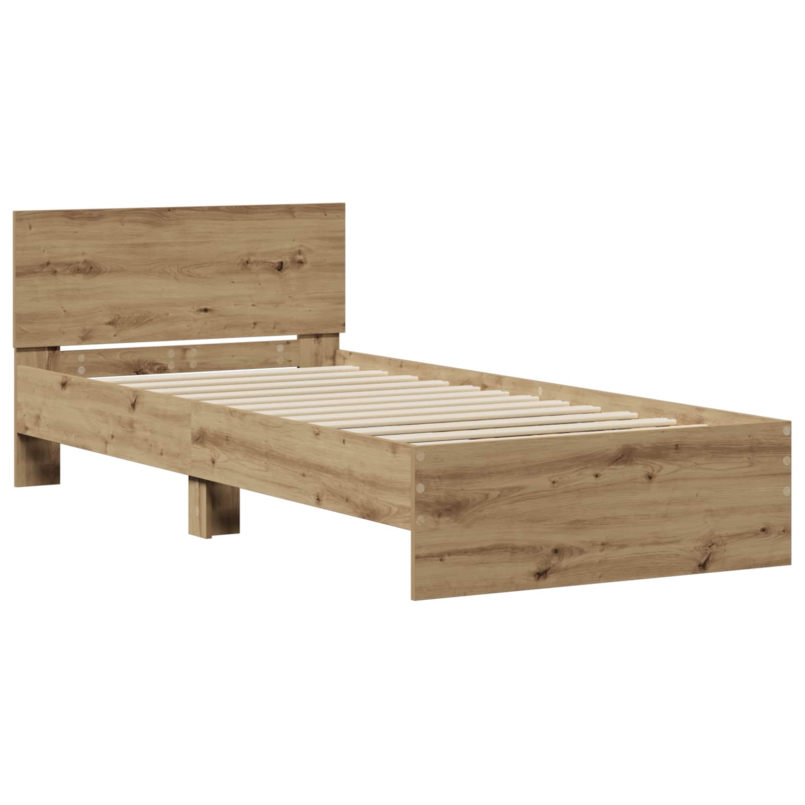 Okvir postelje z naslonjalom Artisan hrast 80 x 200 cm - slika 3