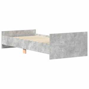Rám postele s čelem Betonově šedá 80 x 200 cm Kompozitní dřevo - obrázek 6