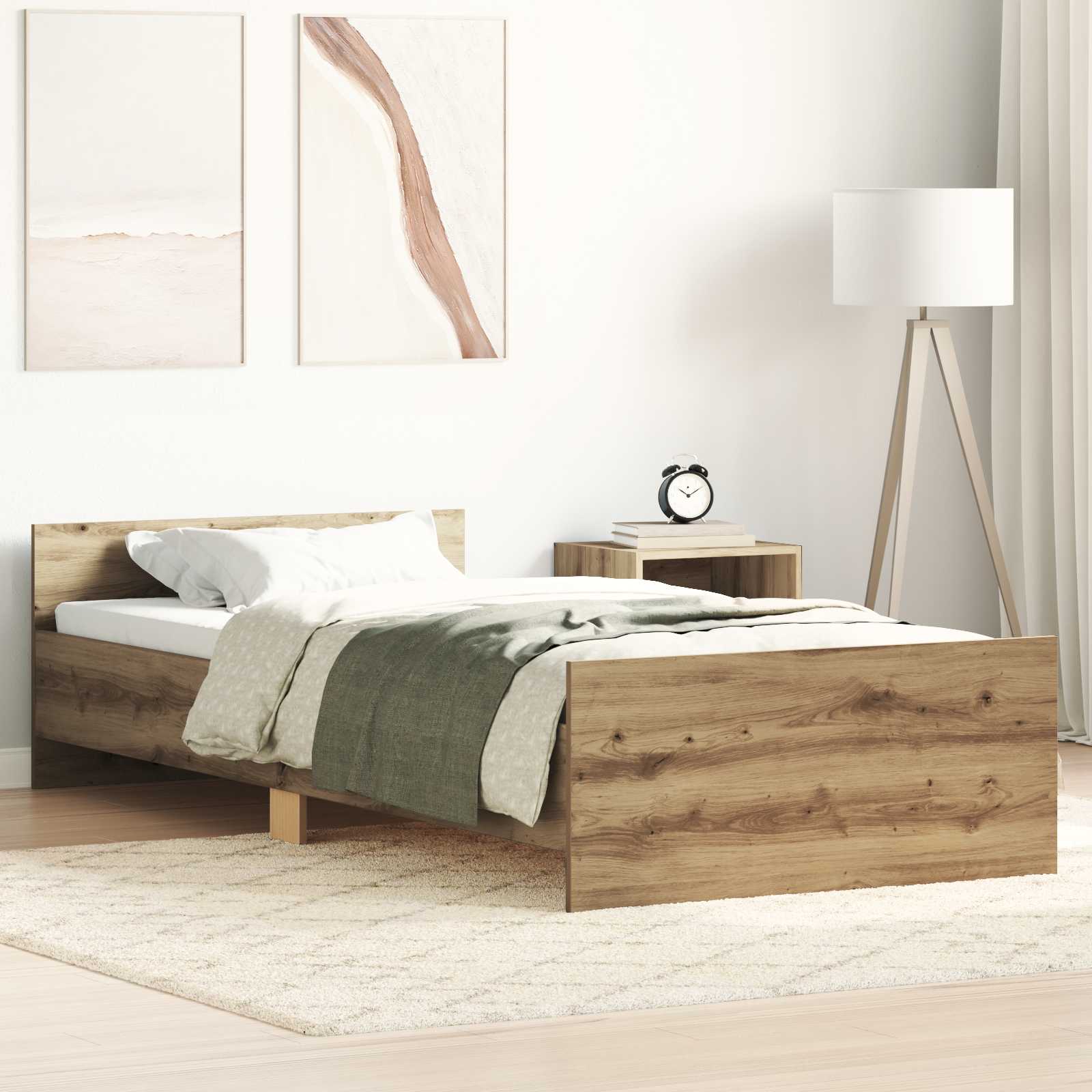 Peatsiga voodiraam Artisan tamm 80 x 200 cm Tehispuit 16 Kõik vajalik sinu aeda ja koju! 8721451021506 mo Kõik vajalik sinu aeda ja koju!